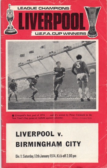 Match programme